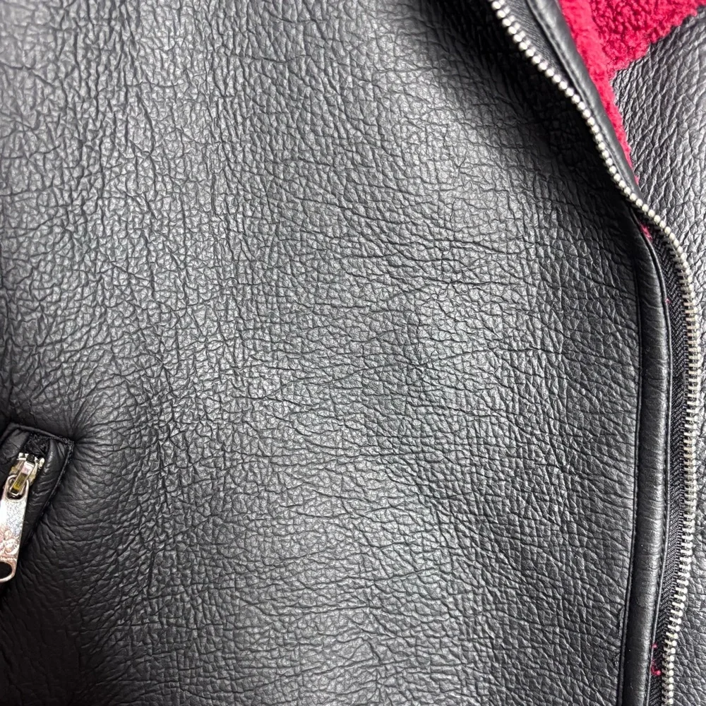 Sam Edelman Faux Leather Sherpa Moto Jacket - Picture 10 of 10